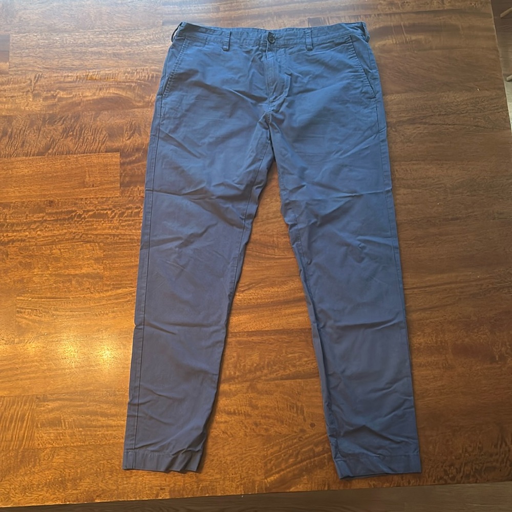 Brooks Brothers men’s dress pants, 36 waist, 32 inseam, slim, dark blue check